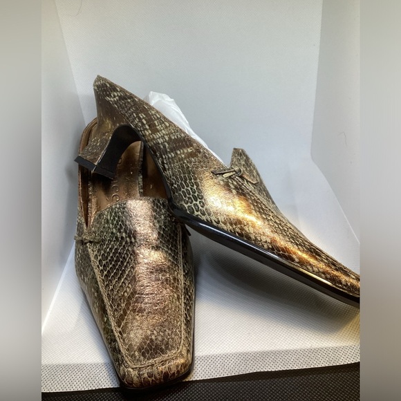 NEW J.RENEE VINTAGE Brown Metallic MULE - Picture 2 of 12